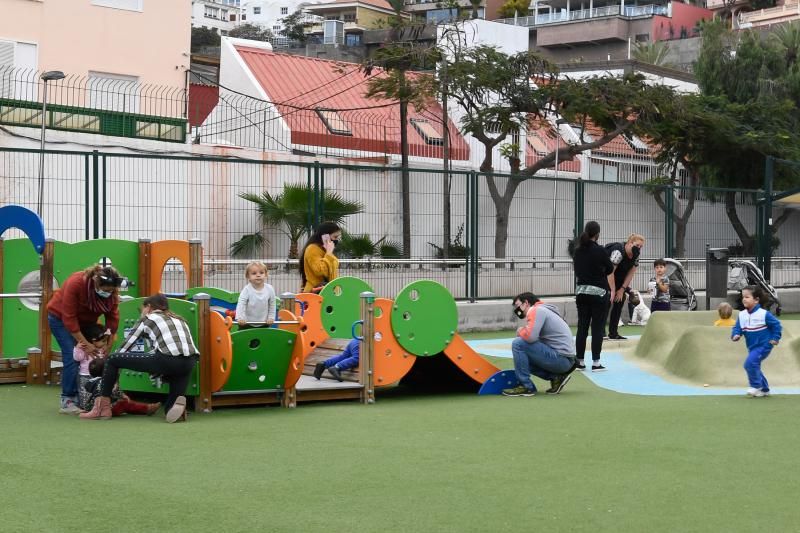 Parques infantiles de la ciudad tras su reapertura.