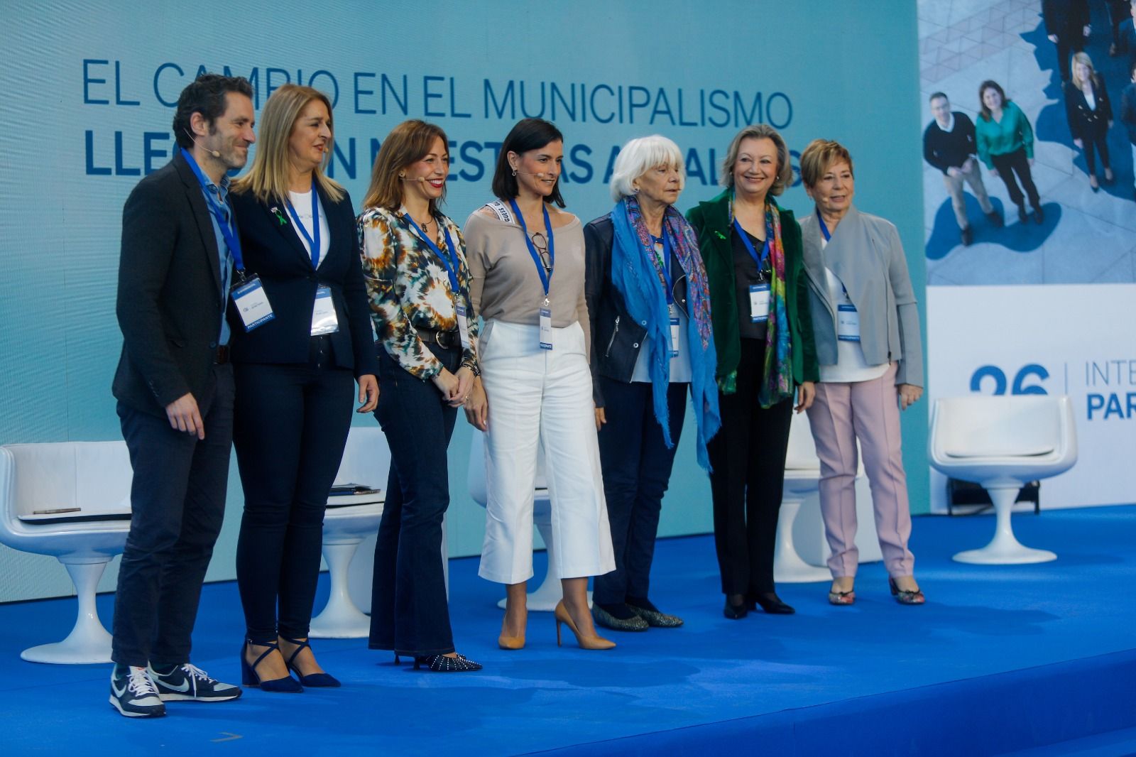 Exalcaldesas y candidatas del PP a municipales en la Intermunicipal de Valencia.