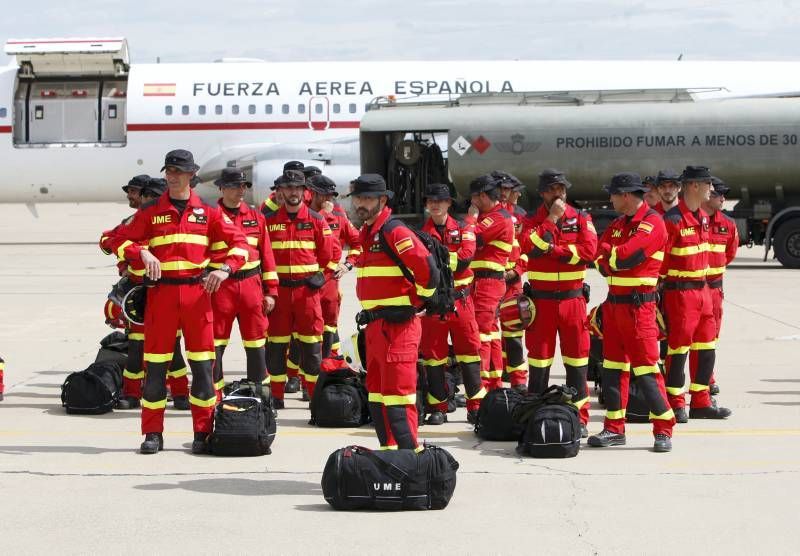 Fotogalería: Salida del Boeing 707 de la Base Aérea de Zaragoza