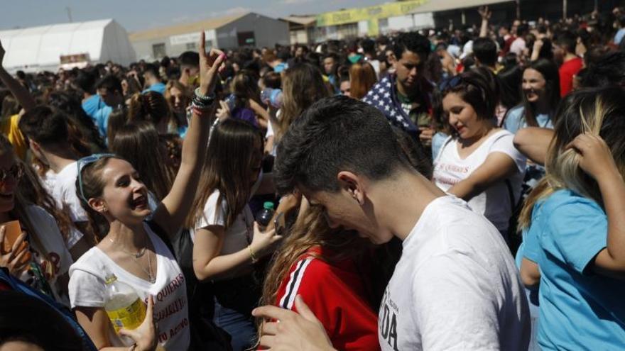 Una imagen de las paellas universitarias en Valencia.