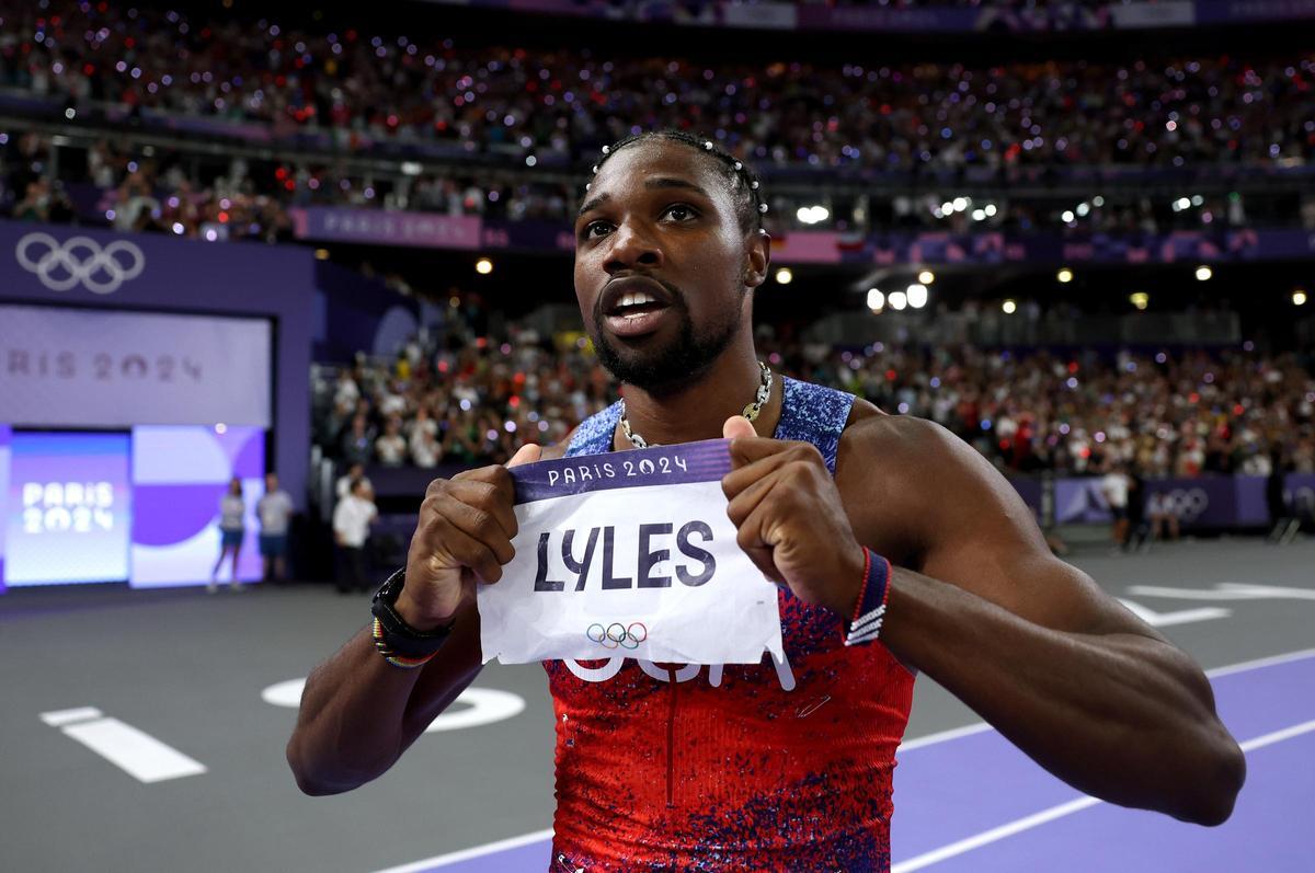Noah Lyles reinó en los 100 metros de París 2024