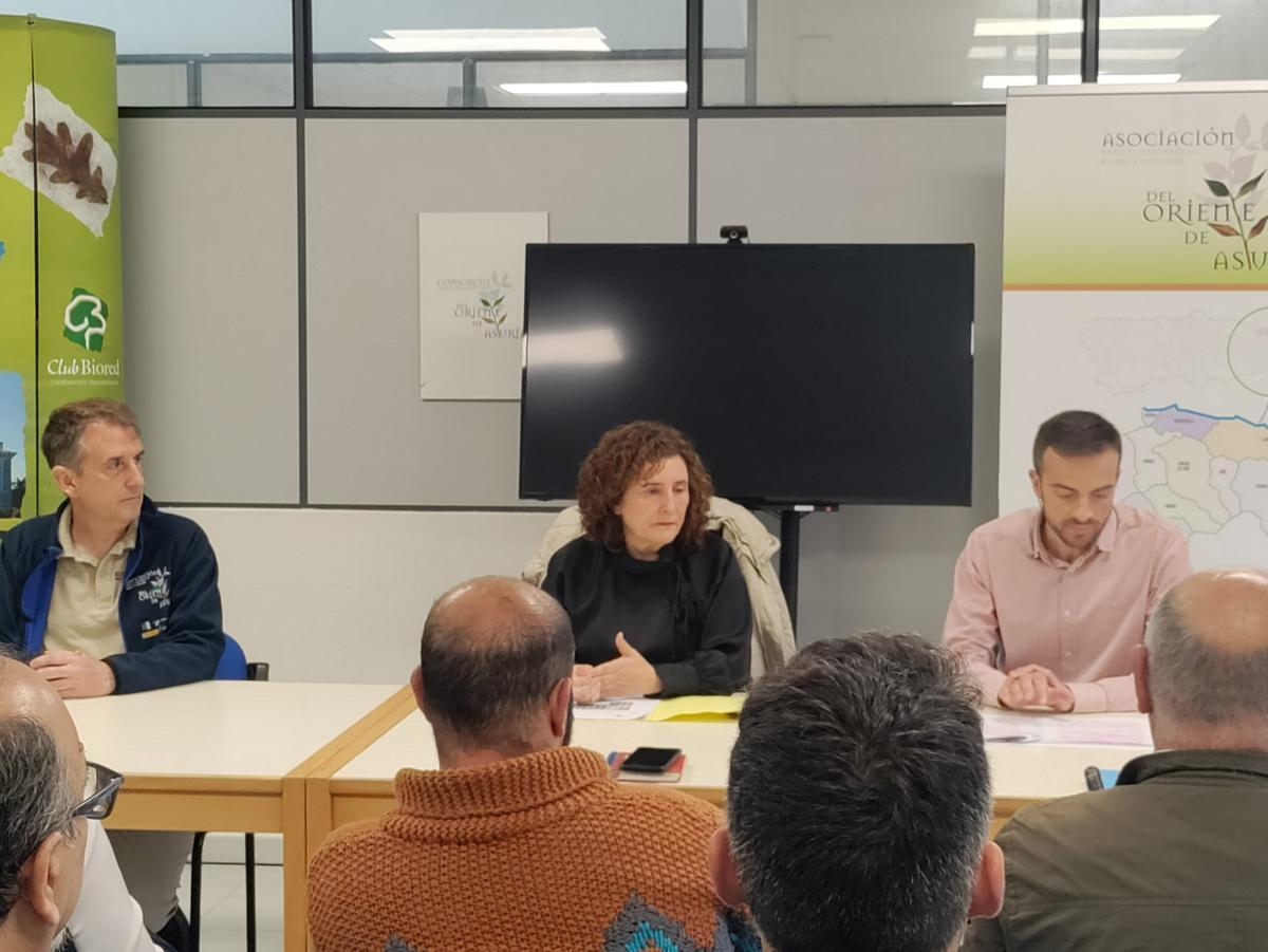 Por la izquierda Germán Romano Sobrino, Beatriz González Prieto y Juan Ponte