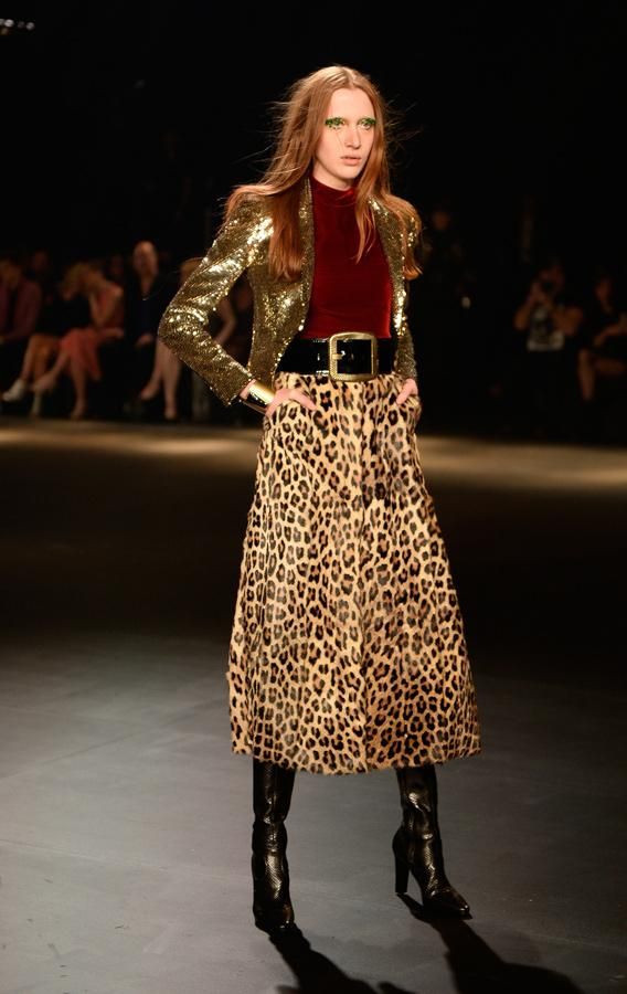 Saint Laurent Otoño-Invierno 2016/2017: animal print.