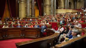 El pleno del Parlament durante un debate