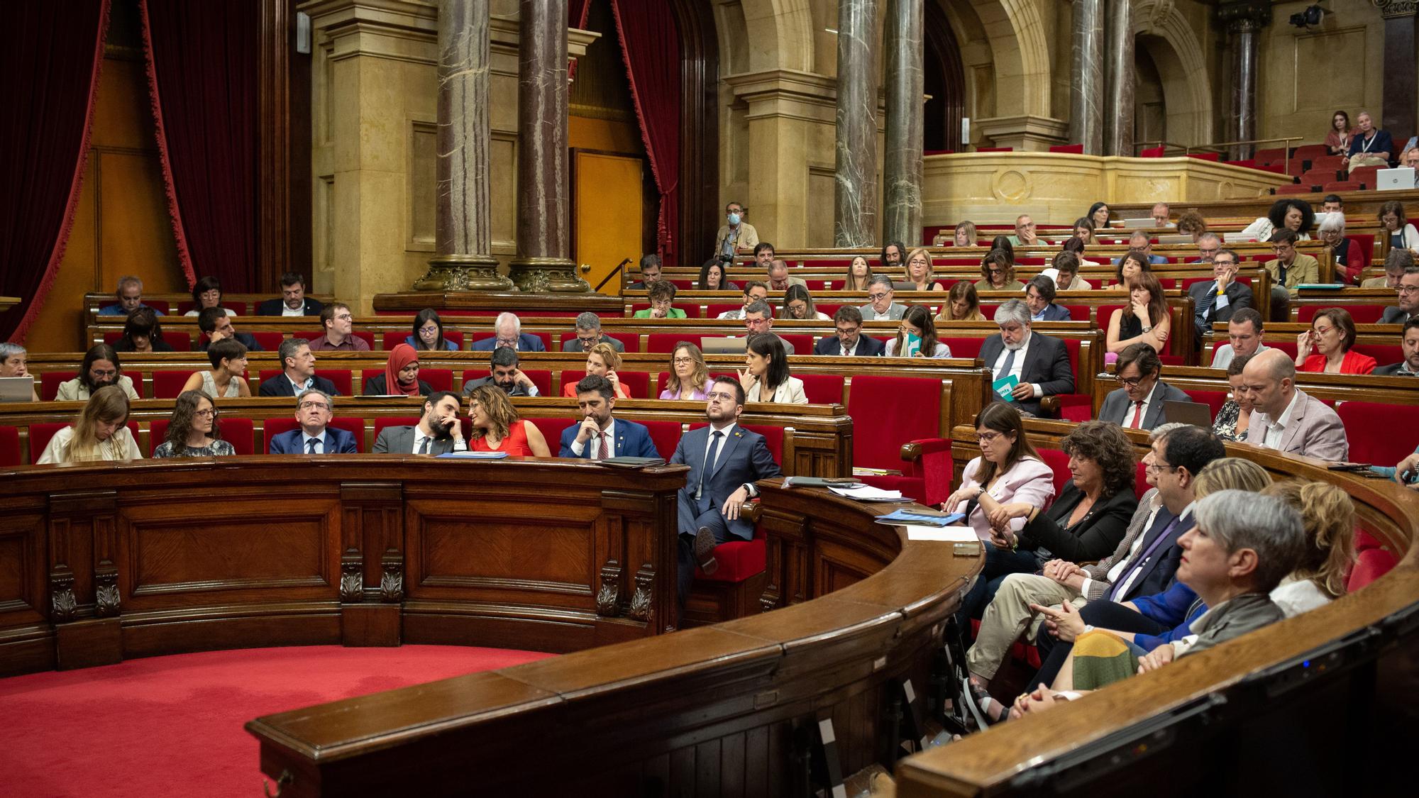 El pleno del Parlament del pasado 6 de julio de 2022.
