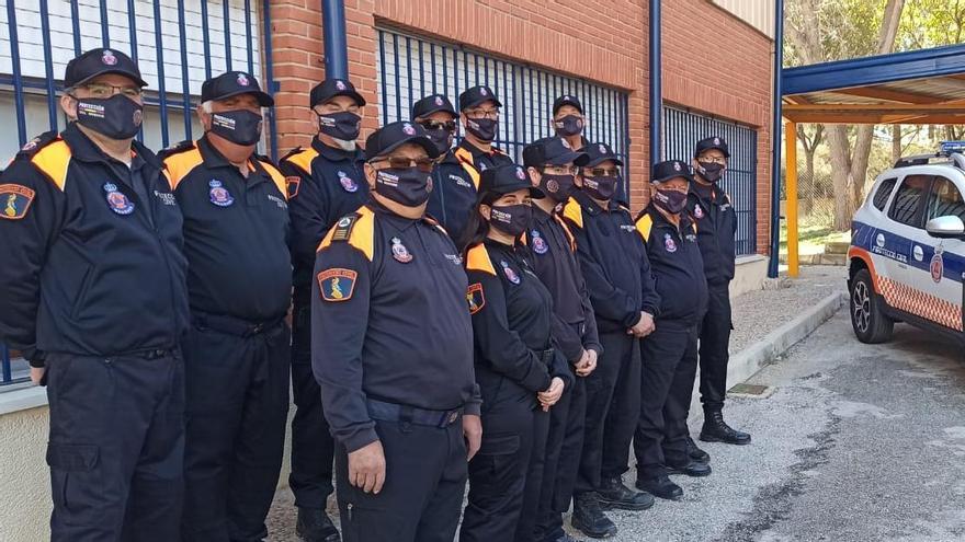 Voluntarios de Protección Civil de Monóvar.