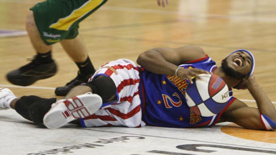 Uno de los integrantes de los Harlem Globetrotters.