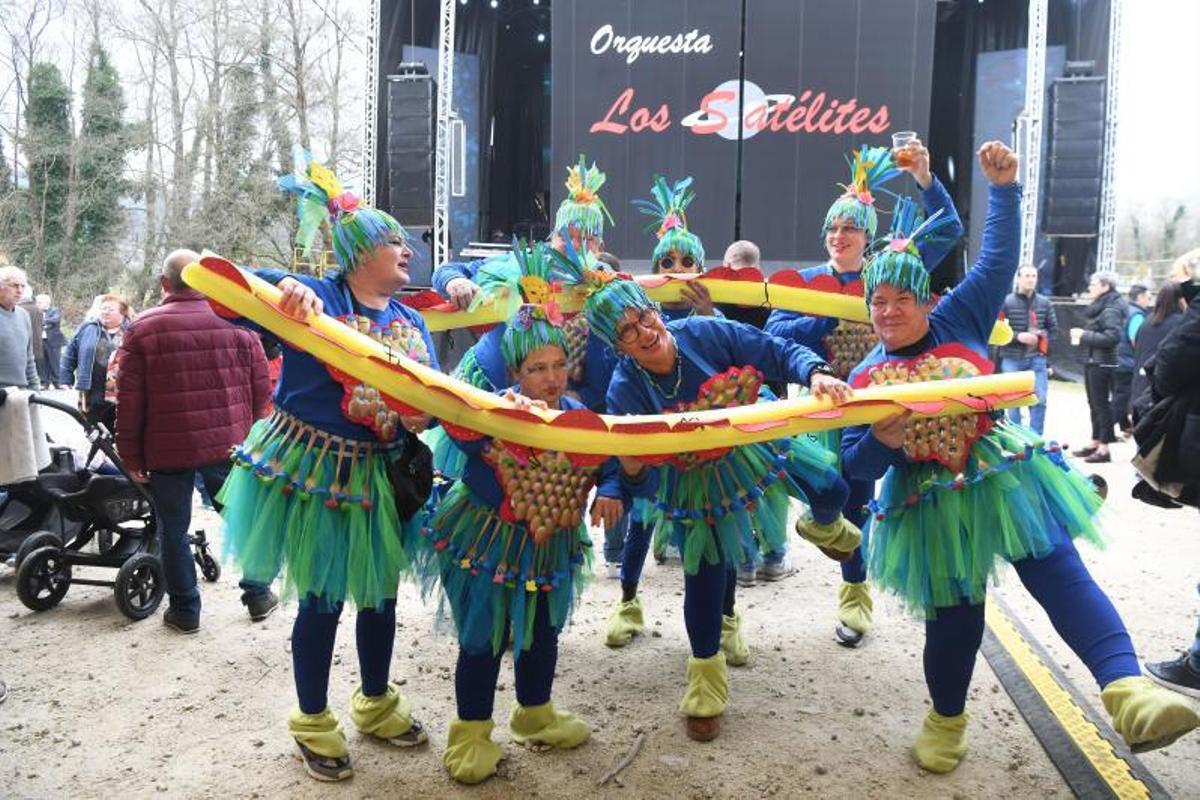 ‘Jesús o da Estrella’, á súa chegada á festa do Entroido de Veiga.   | // CARLOS PARDELLAS