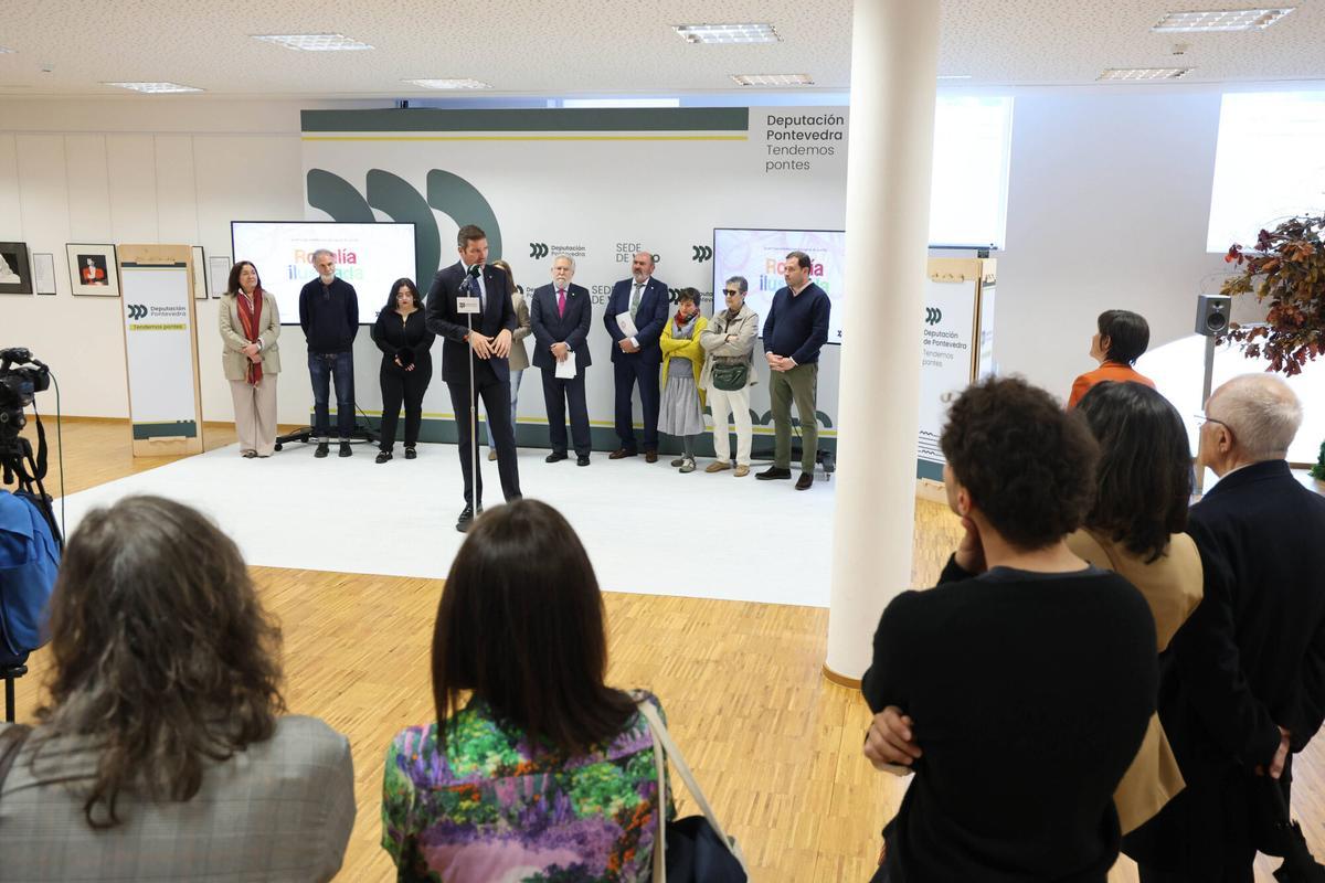 A Deputación leva a Vigo «Rosalía Ilustrada», unha exposición con 35 obras que reinterpretan a autora desde a arte gráfica