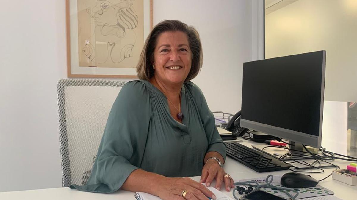 María José Lozano, en su despacho