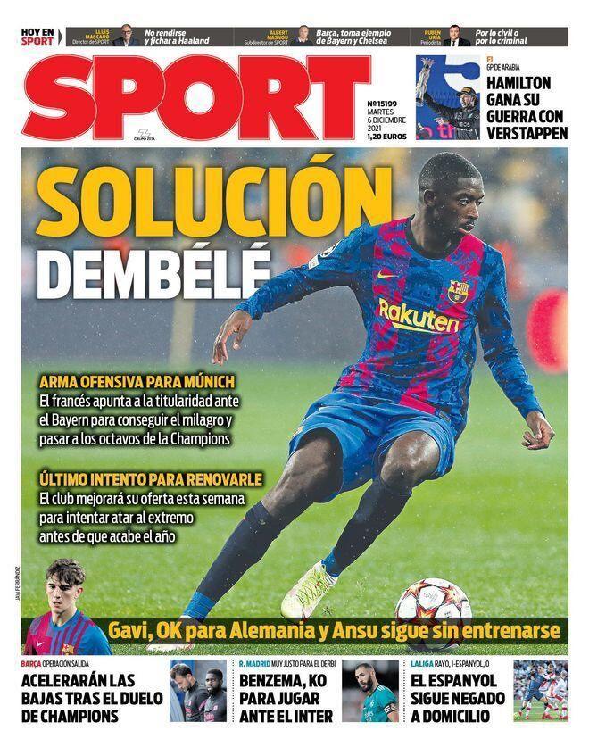 Las portadas de la prensa deportiva de hoy