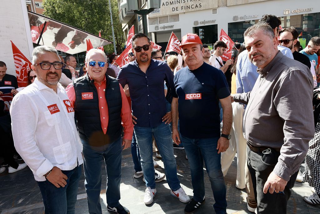 Todas las imágenes de la manifestación del 1 de Mayo en Murcia
