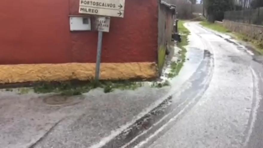 La nieve llega a la montaña de A Coruña