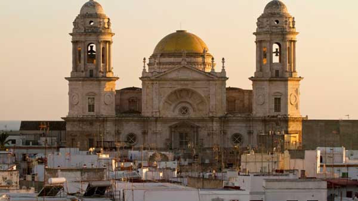 Vista aérea de la Catedral de Cádiz