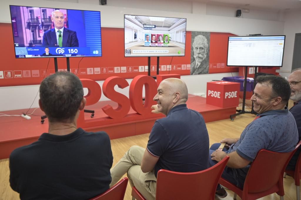 La noche electoral del PSOE en la provincia de Alicante