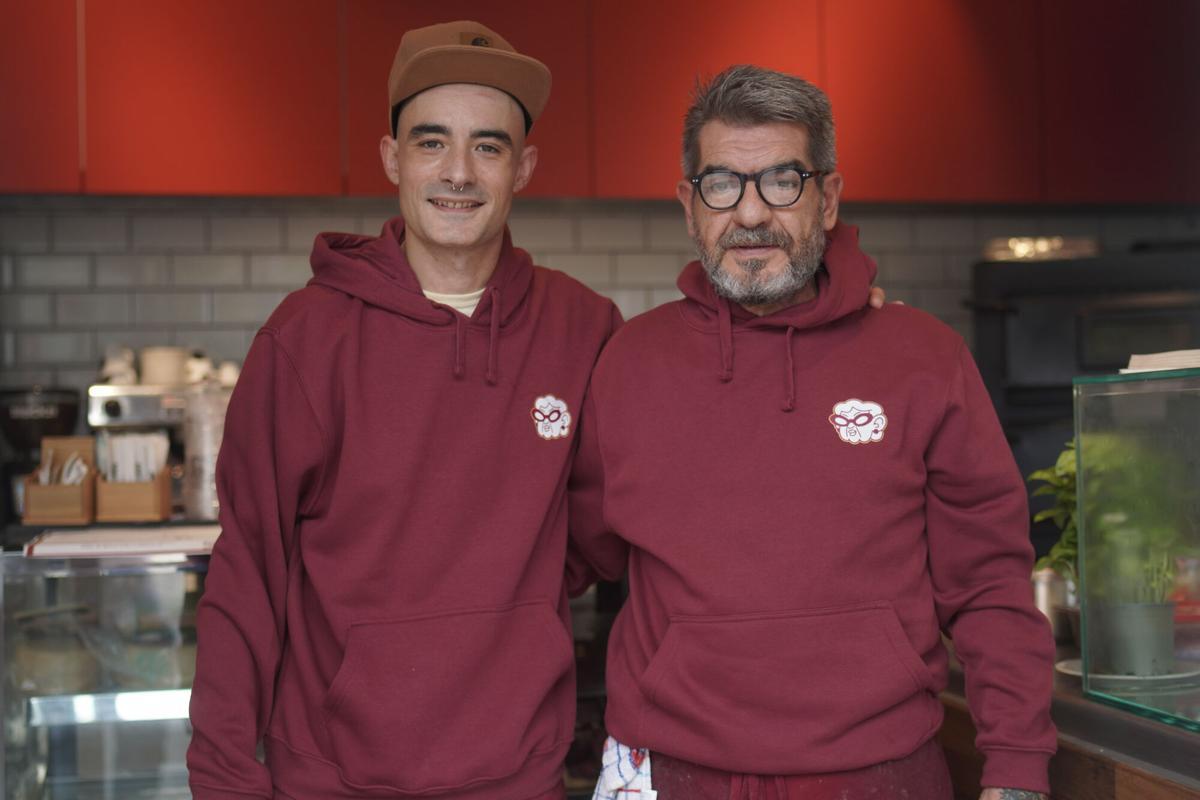 Leo Monaci y su suegro Mauro Berni, en Auténtico Bottega Italiana.