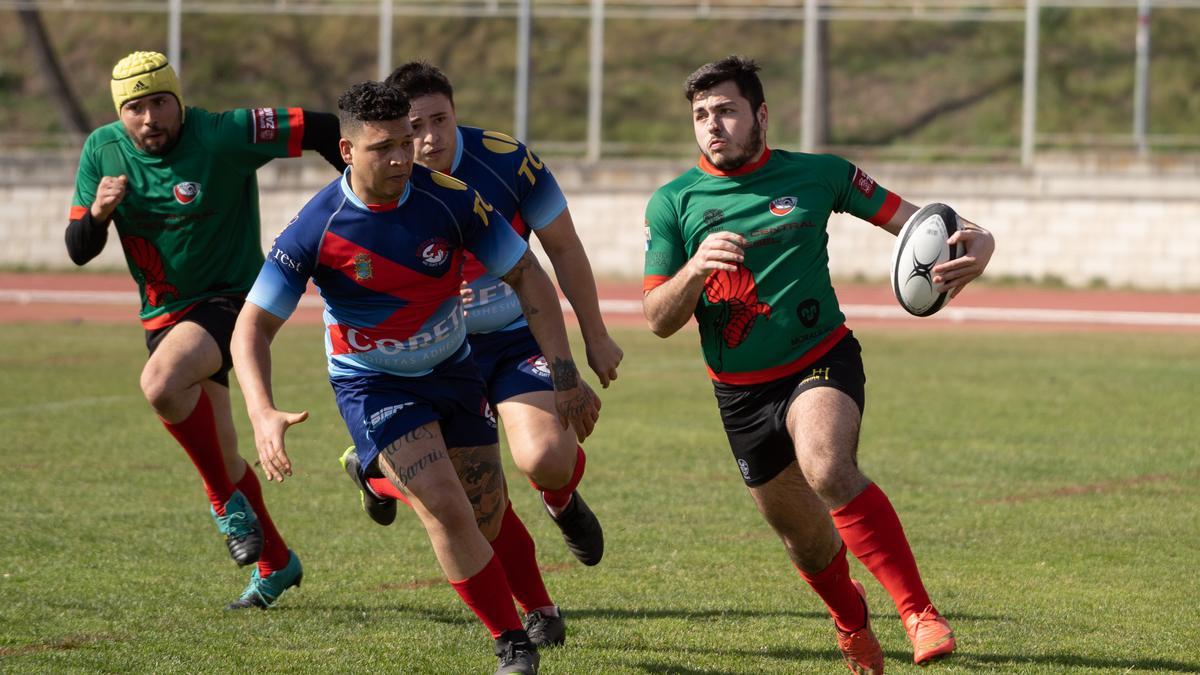 Un momento del partido jugado en la Ciudad Deportiva de Zamora