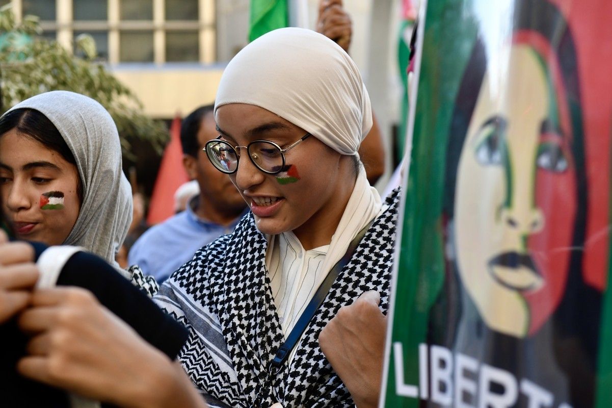 La manifestación de Murcia a favor de Gaza, en imágenes