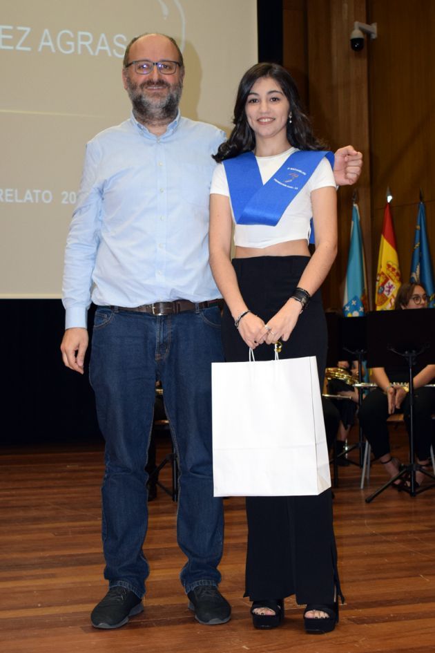 Un momento de la fiesta de graduación del IES de Valga.