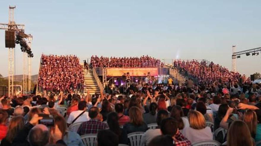 Momento de uno de los conciertos del festival solidario.