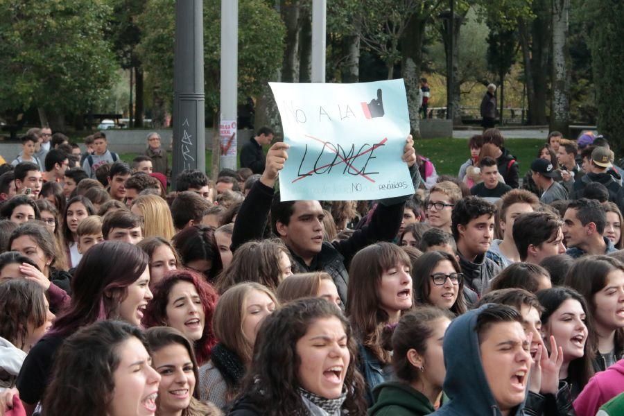 Manifestación contra la LOMCE en Zamora