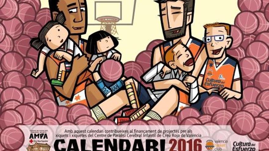 Portada del Calendario Solidario del Valencia Basket - Superdeporte
