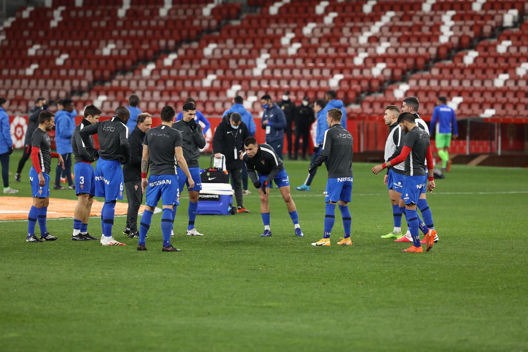 El Sporting-Fuenlabrada, en imágenes