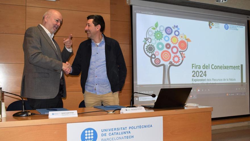 Daniel Crespo, rector de la UPC, i Ivan Sànchez, alcalde de Berga