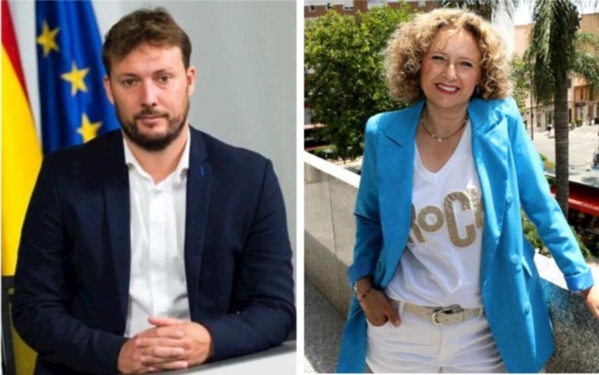 Arndrés Campos (PSPV) y Amparo Folgado (PP).