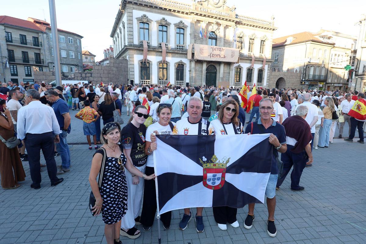 Manifestación por Ceuta en Pontevedra, con Mariano Rajoy
