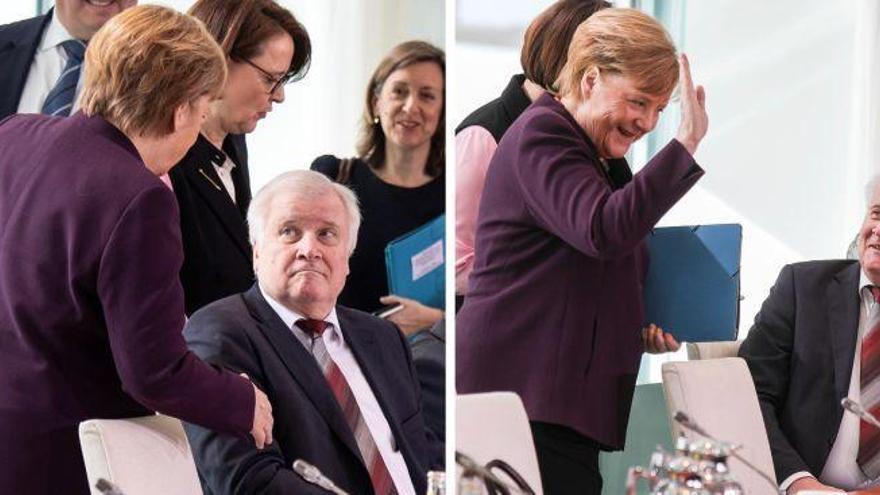 El ministro de Interior alemán le niega el saludo a Merkel por el coronavirus