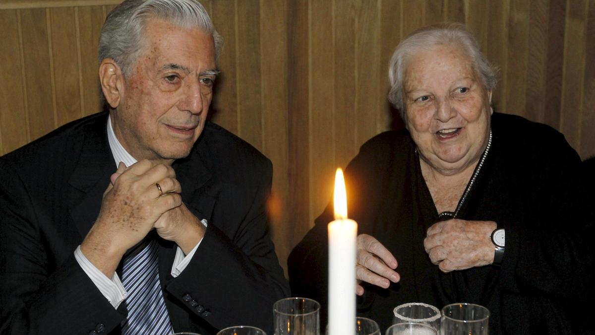 Vargas Llosa y Carmen Balcells