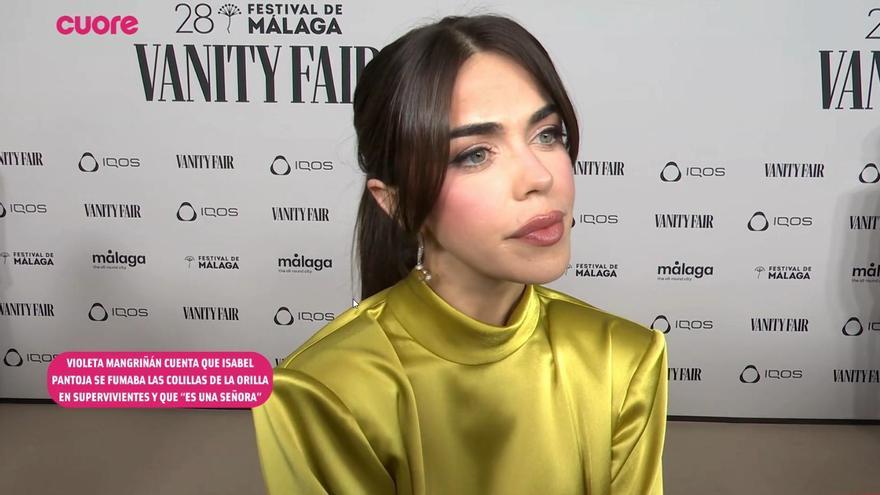 Violeta Mangriñán cuenta cómo Isabel Pantoja se fumaba las colillas de la orilla en 'Supervivientes'