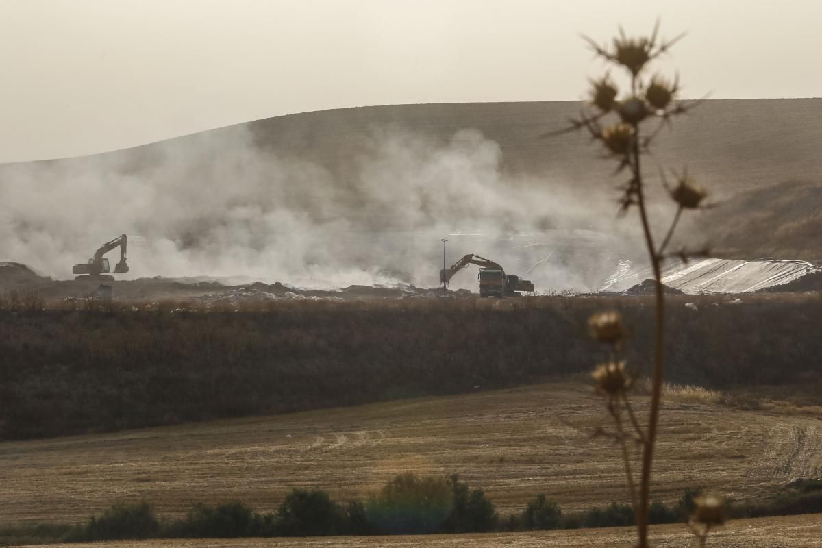 Incendio junto a la planta de Sadeco