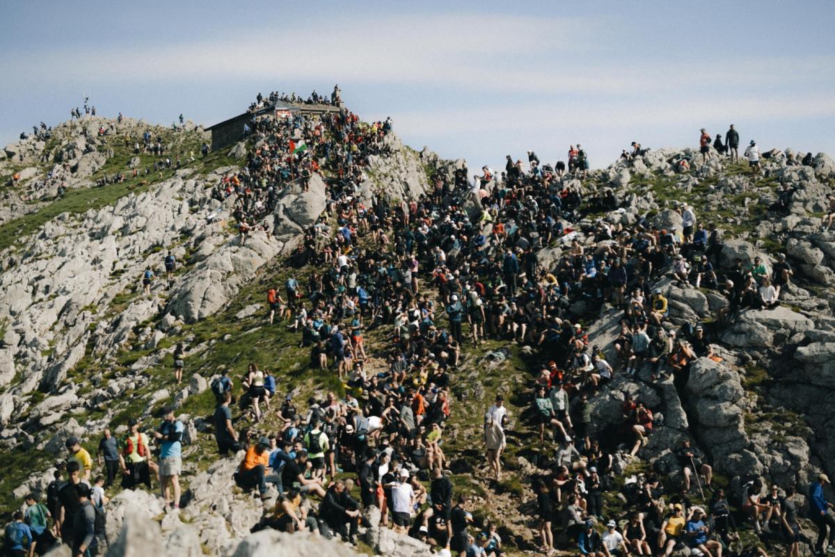 Vista aérea de uno de los puntos más icónicos de la Zegama - Aizkorri