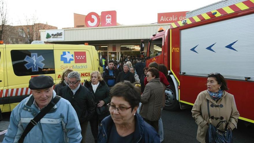 Accidente de un tren de Cercanías en Alcalá de Henares