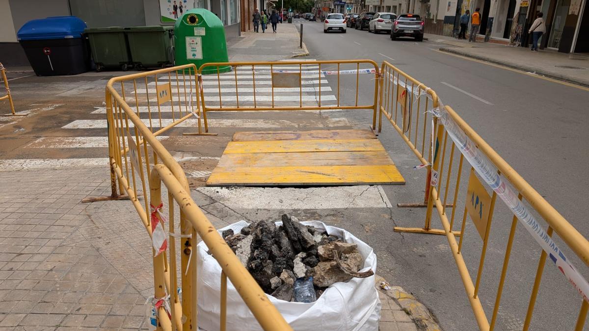 El punto donde se ha producido el reventón.
