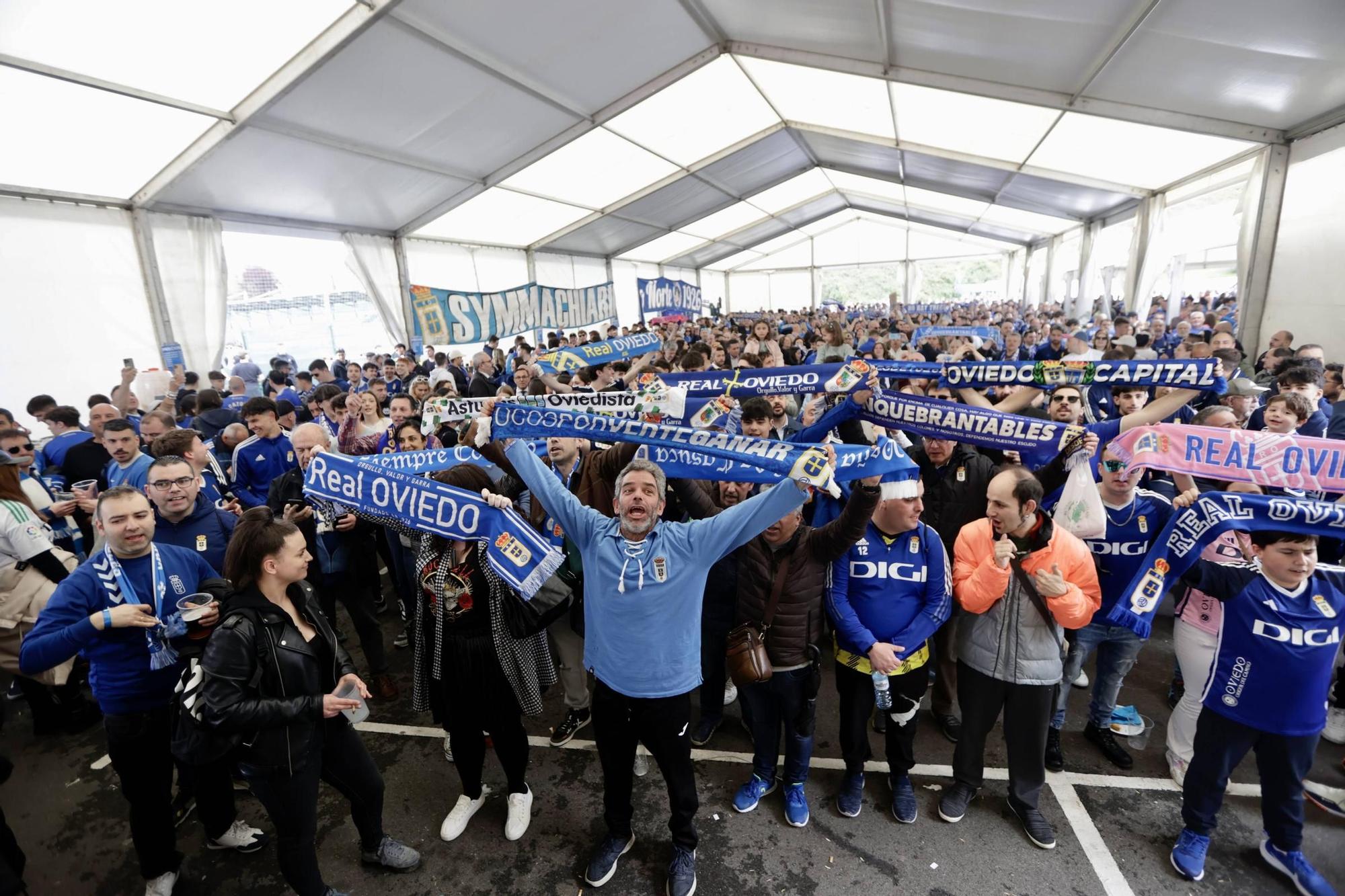 En imágenes: así fue el 98º aniversario del Real Oviedo en la previa del Tartiere