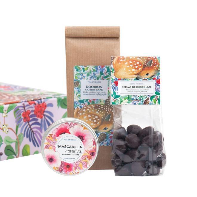 Set de mascarilla, rooibos y perlas de chocolate de Vera and the Birds (precio: 24,90 euros)