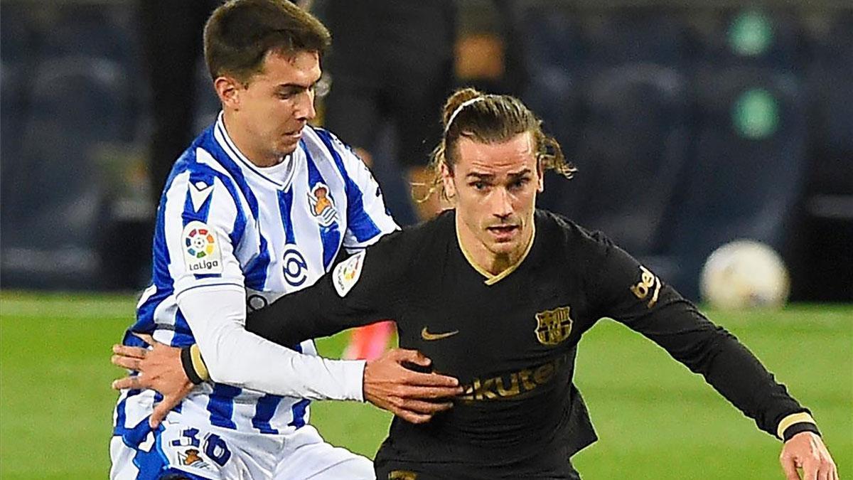 Griezmann marcó el 0-1 ante la Real