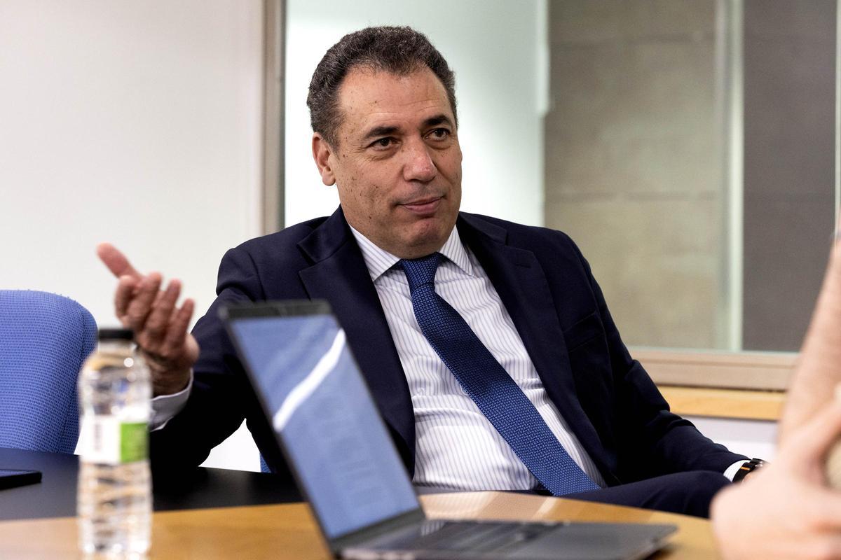 Tesier, durante un momento de la entrevista con este diario.