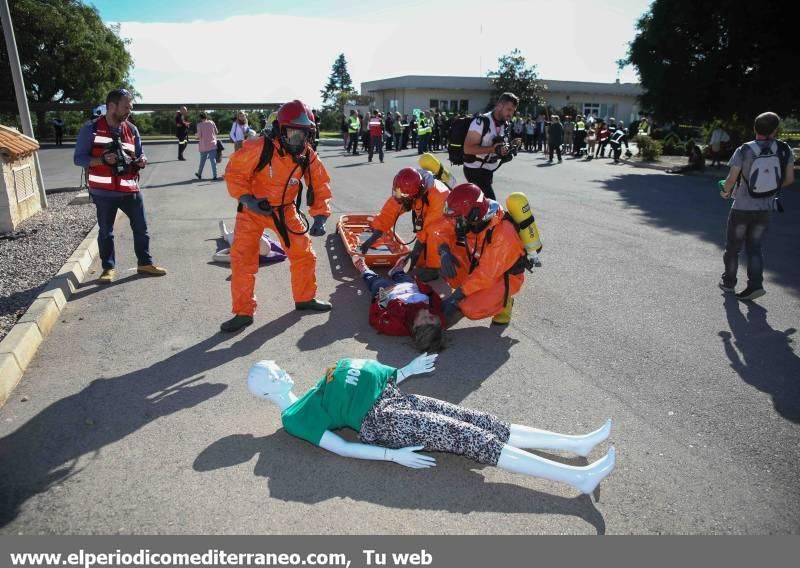 Espectacular simulacro de emergencia en Almassora