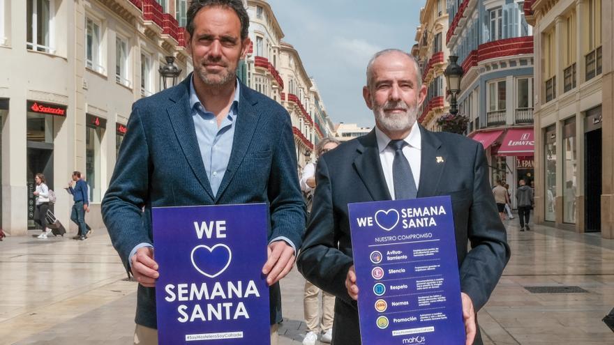 Los hosteleros de Málaga impulsan una campaña para promover el respeto a las cofradías