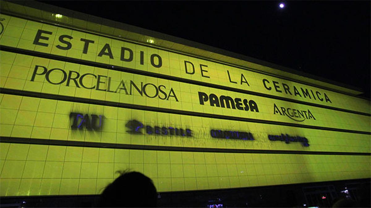 El Villarreal inauguró el nombre de su estadio: el "Estadio de la Cerámica"