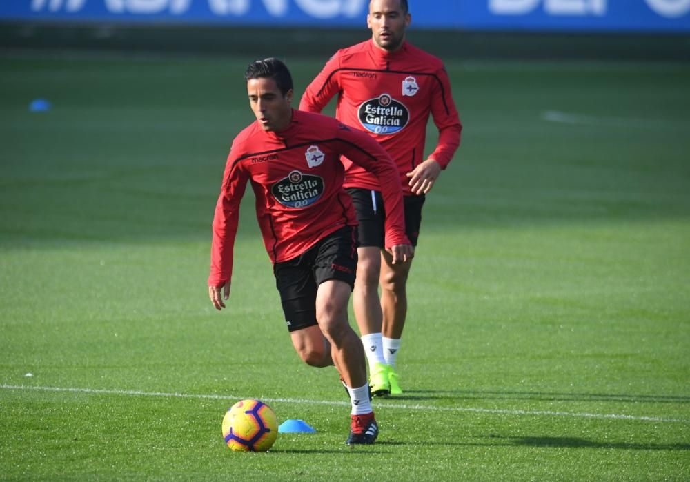 El Dépor entrena a Riazor antes de recibir al Reus