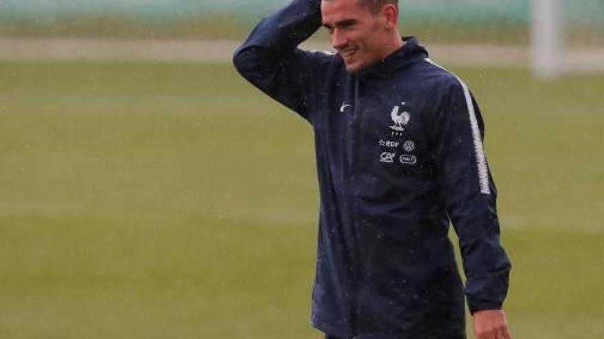 Antoine Griezmann va parlar sobre el seu futur després d&#039;entrenar-se