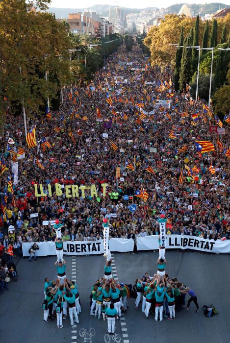 El independentismo se manifiesta en Barcelona