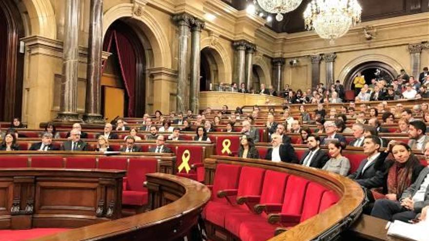 Un ple del Parlament de Catalunya, en imatge d&#039;arxiu.