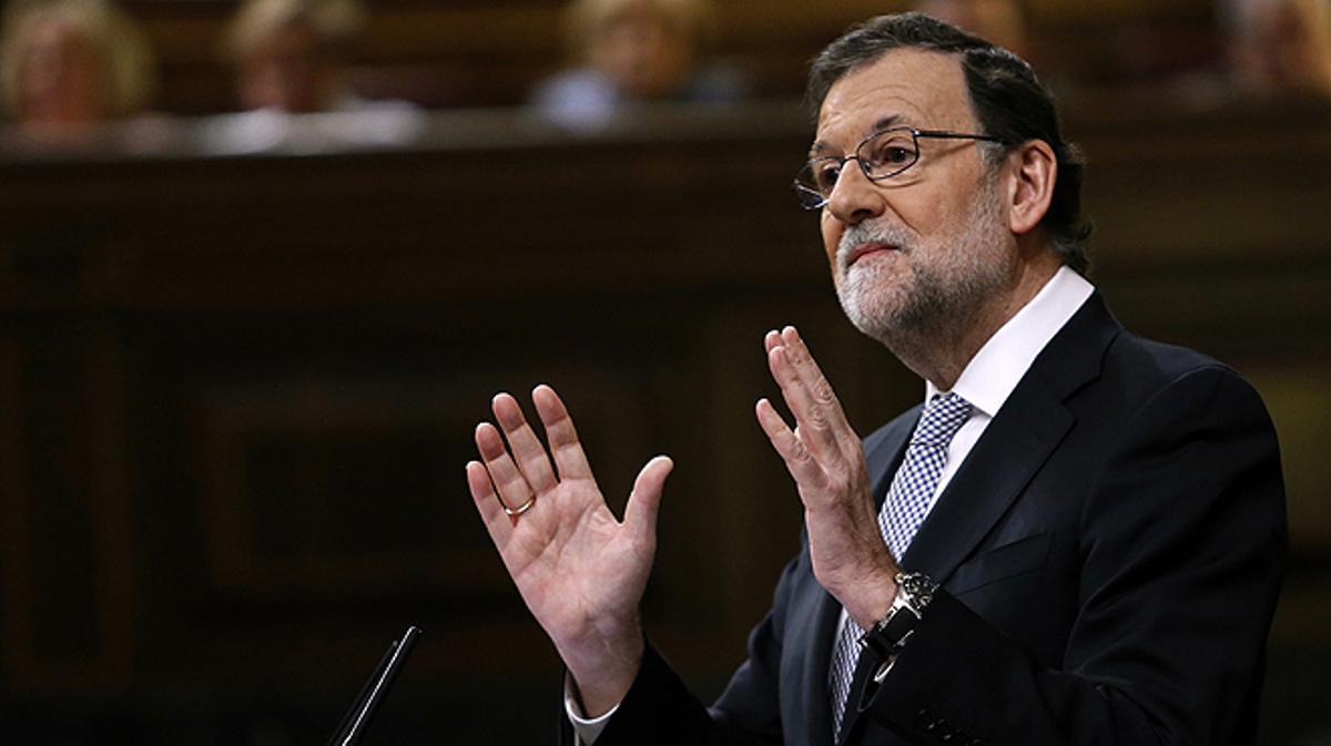 El lapsus de Mariano Rajoy: El que nosaltres hem fet és enganyar la gent. Tot seguit, Rajoy ha rectificat i ha afegit: No hem enganyat la gent, ni el Rei, ni aquesta cambra.