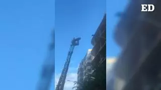Rescate de los bomberos en una vivienda en Santa Cruz de Tenerife